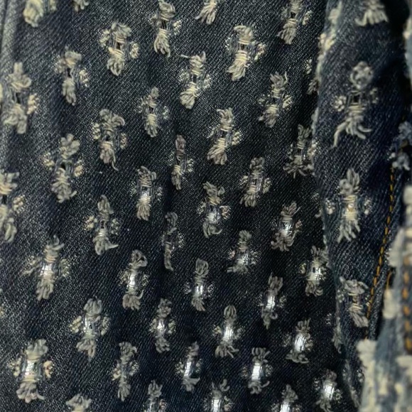 Adika Ripley Textured Pattern Distressed Jeans - Picture 4 of 4